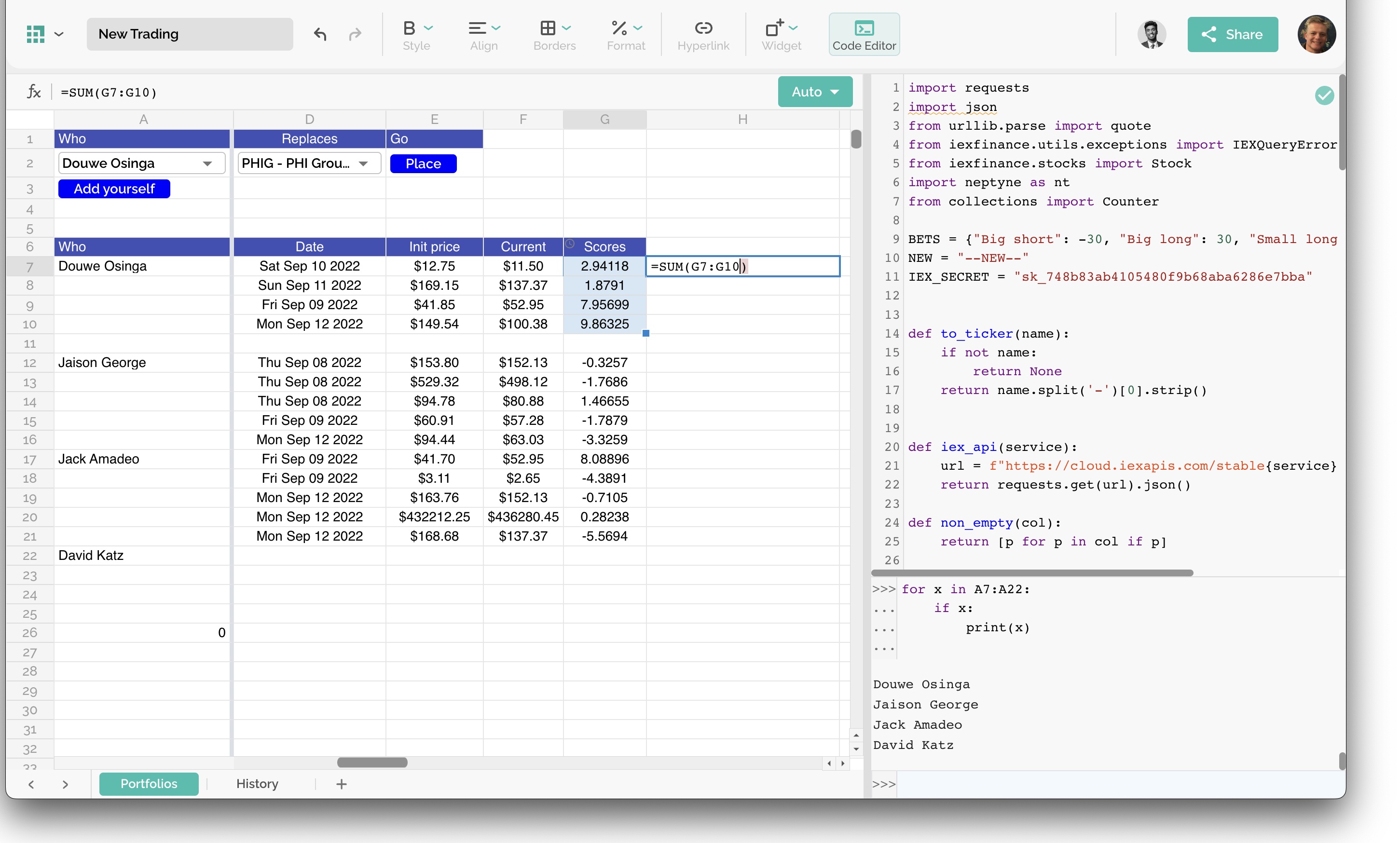 Neptyne: Making Spreadsheets Programmable
